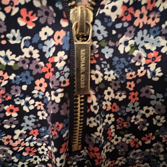 Michael Michael Kors Women’s XL Sleeveless Blue Floral Midi Dress EUC - Picture 5 of 6